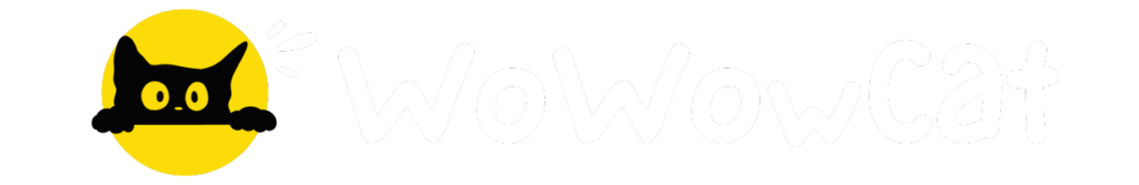 Wowowcat.com logo featuring a playful cat - Your trusted resource for cat care tips and solutions.